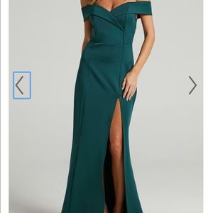 Emerald Green Long Dress